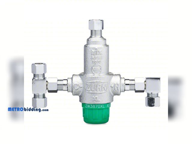 Lot 88-497609 - WILKINS Thermostatic Mixing Valve: 3/8 in Inlet Connection Size, 3/8 in Outlet Connection Size, unus...