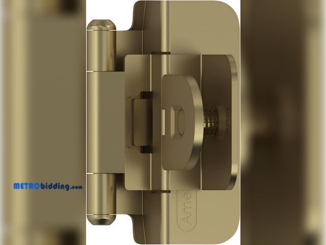 Lot 88-498878 - Amerock BPR8700BBZ | Cabinet Hinge | 3/8 in (10 mm) Inset Double Demountable | Golden Champagne | Ki...