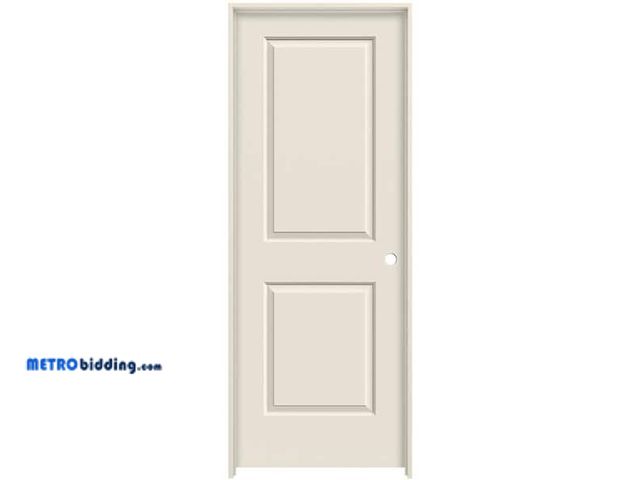 Lot 88-483566 - JELD-WEN
30 in. x 80 in. Carrara 2 Panel Left-Hand Solid Core Primed Molded Composite Single Prehung...