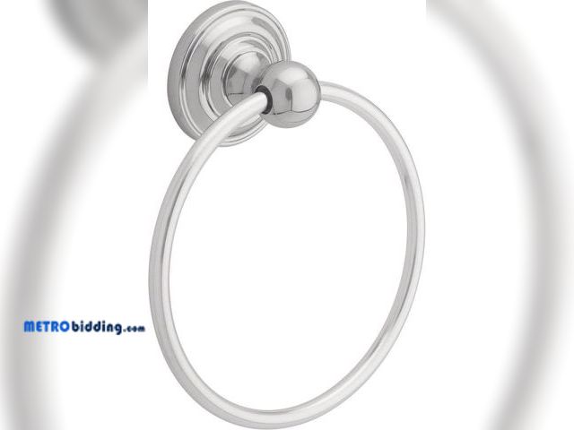 Lot 88-506140 - DELTA FAUCET 138272 Greenwich, Bath Hardware Accessory, Towel Ring, Polished Chrome