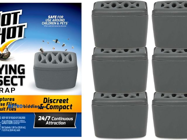 Lot 88-498366 - Hot Shot Flying Insect Trap, Discreet, Trap Attracts and Captures House Flies and Fruit Flies, 24/7 ...
