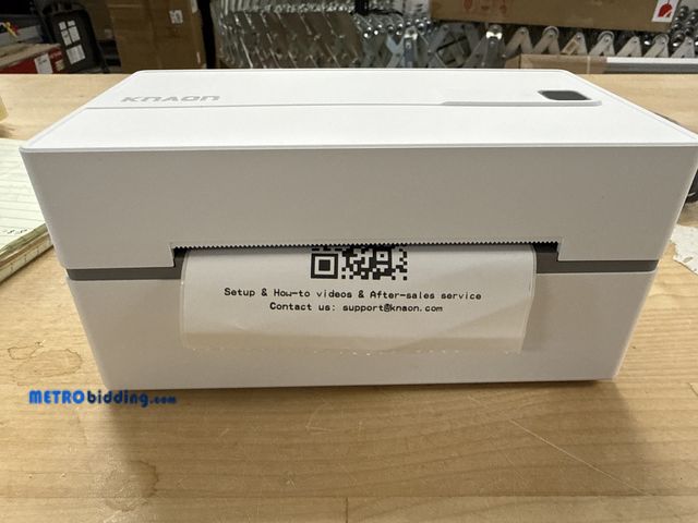 Lot 88-49627 - 1 New Knaoan Blue Tooth Printer Y813BT Label Printer KNAON Bluetooth Thermal Shipping Label Printer,...