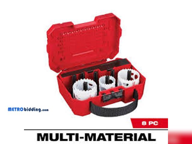 Lot 88-480400 - Milwaukee Hole Dozer Bi-Metal Hole Saw Kit (8-Piece)