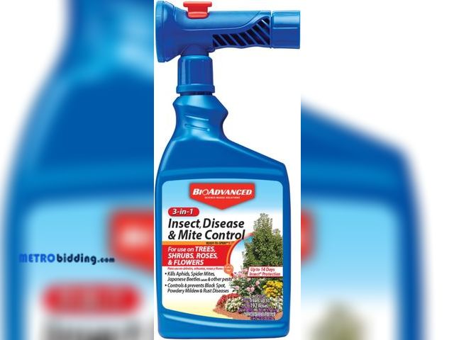 Lot 88-498381 - BioAdvanced 3-in-1 Insect and Mite Plant Bug Spray, Pest Control Ready-to-Spray 32 oz, Disease Contr...