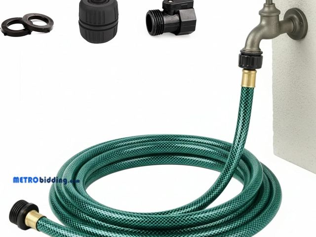 Lot 88-501716 - Project Source 1/2-in x 50-ft Light -Duty Vinyl Green Hose in the Garden Hoses