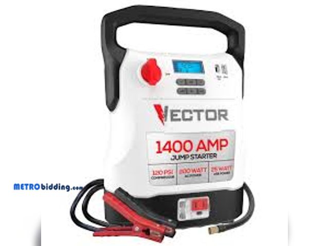Lot 88-480032 - VECTOR 1400 Amp Jump Starter, Compressor, USB and AC Power VECJ14C