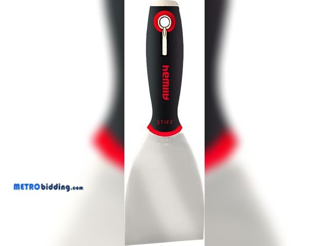 Lot 88-482321 - ALLWAY SX3S Soft Grip Stiff Wall Scraper with Hammer End and Screwdriver Bit, 3"