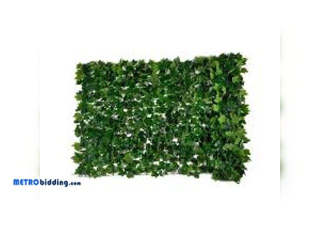 Lot 88-481387 - NATURAE DECOR Expandable Pvc Trellis Hedges 36 in. X 72 in. Gardenia Artificial Leaf