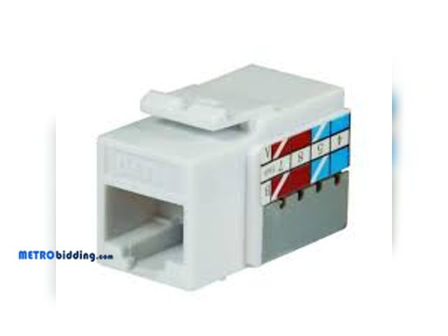 Lot 88-497357 - Commercial Electric Category 5e Jack - White (10-Pack)