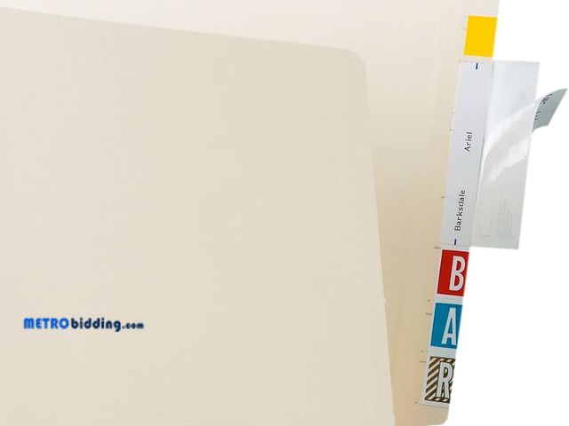 Lot 88-499899 - Lot of (3) Tabbies Self-Adhesive File Folder Label Protectors, 3 1/2" x 2", Clear, Pack of 100