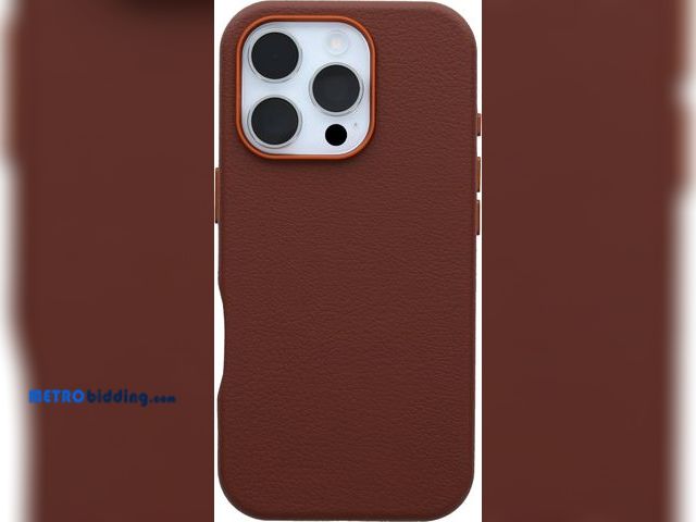 Lot 88-501422 - OtterBox iPhone 16 Pro Symmetry Series Cactus Leather for MagSafe - Rich Adobe Brown