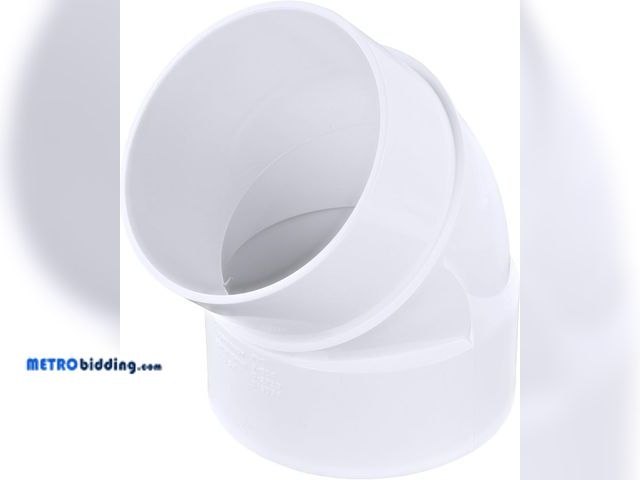 Lot 88-499394 - NDS 4P03ST PVC S&amp;D 45° Street Elbow, 4-Inch, for Hub x Spt Solvent-Weld Connections, for Use wit...