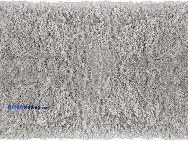 Lot 88-494917 - Popular Bath Imperial Shaggy Bath Rug, 20x32, Silver