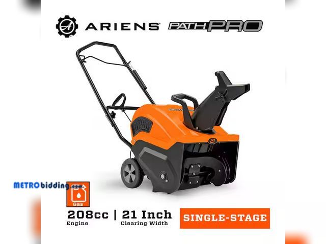 Lot 88-490514 - Ariens
Path-Pro SS21E 21 in. 208cc Single-Stage Electric Start Gas Snow Blower, unused, MSRP: $749.0...