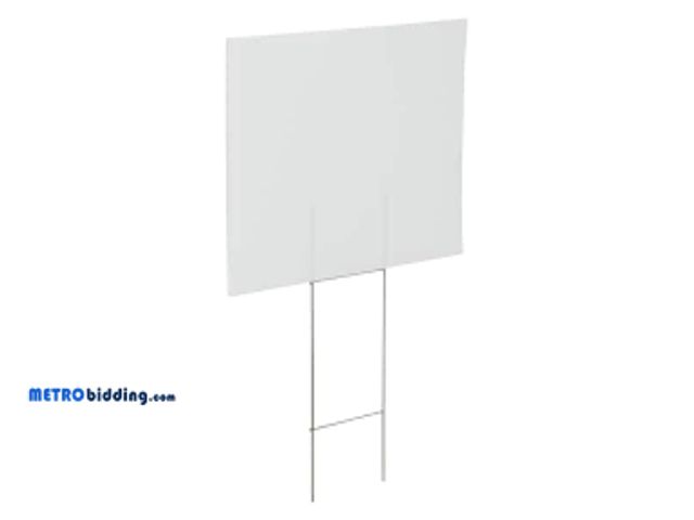 Lot 88-501444 - Everbilt 14 in. x 18 in. Corrugated Plastic Blank Yard Sign
