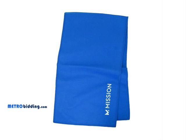 Lot 88-492559 - Mission Unisex 30 in. x 8 in. Blue Cooling On-the-Go Towel 111623