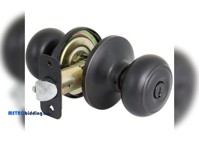 Lot 88-492510 - Defiant Hartford Aged Bronze Keyed Entry Door Knob 32TGX700B