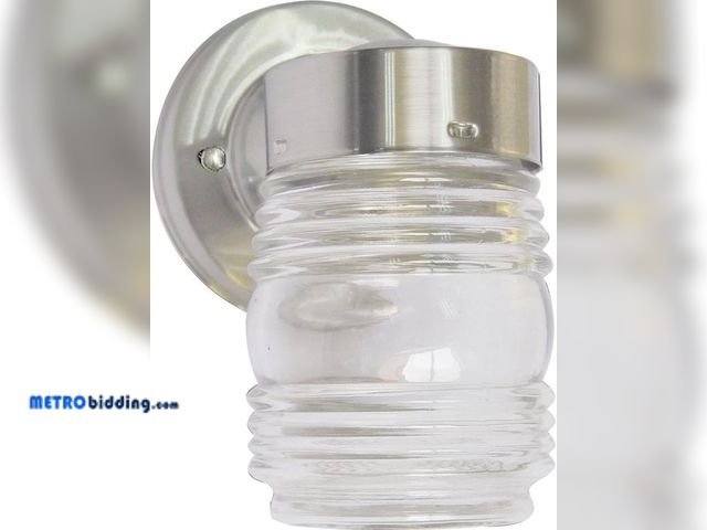 Lot 88-495985 - Volume Lighting V1522-33 1-Light Wall Lantern, Brushed Nickel