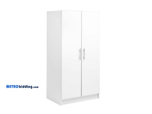 Lot 88-491220 - Husky Ready-to-Assemble 24-Gauge Steel Freestanding Garage Cabinet in Black (36.6 in. W x 72 in. H x...