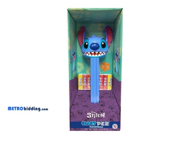 Lot 88-494216 - Giant PEZ Stitch Candy Dispenser - Lilo And Stitch's Giant Stitch PEZ Toy With Candy Refills | Stitc...