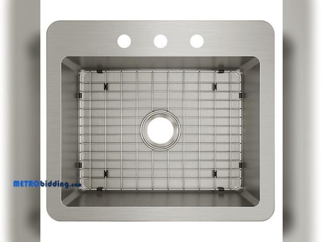 Lot 88-499589 - Elkay Stainless Steel 25 x 22 x 9 Single Dual Mount Sink MSRP: $249.00