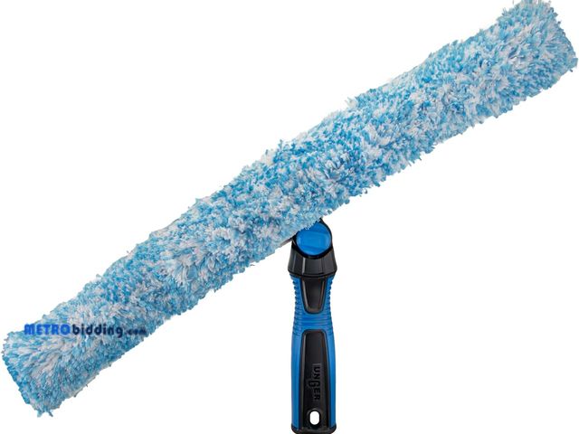 Lot 88-482424 - Unger Professional 985520 Swivel Window Squeegee Scrubber, 18 in L Head, Plastic Head