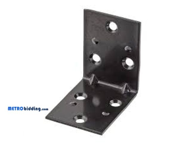 Lot 88-501236 - Everbilt (2-Pack) 2 in. Black Double Wide Corner Brace