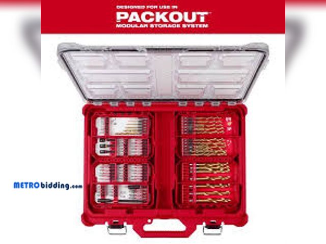 Lot 88-480068 - Milwaukee SHOCKWAVE Impact Duty Alloy Steel Screw Driver Bit Set (60-Piece)