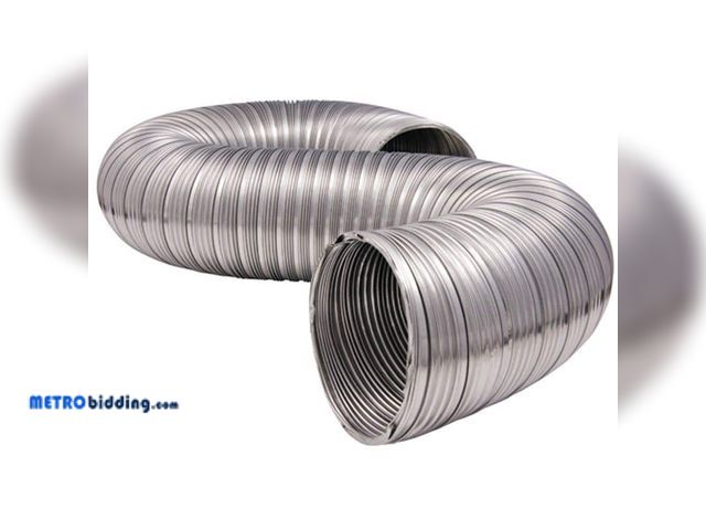 Lot 88-495423 - Everbilt 4 in. x 8 ft. Heavy-Duty Semi-Rigid Aluminum Duct MFX48ULXHD12