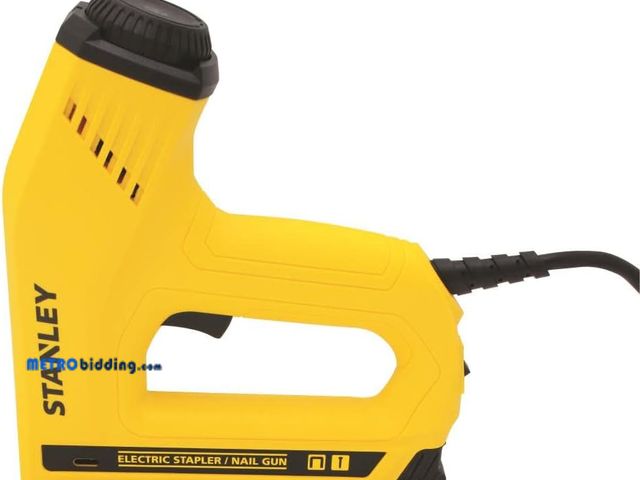 Lot 88-492063 - STANLEY 2in1 Heavy Duty Electric Stapler and Nail Gun, Compatible with 2 Types of Fastenings, Compac...