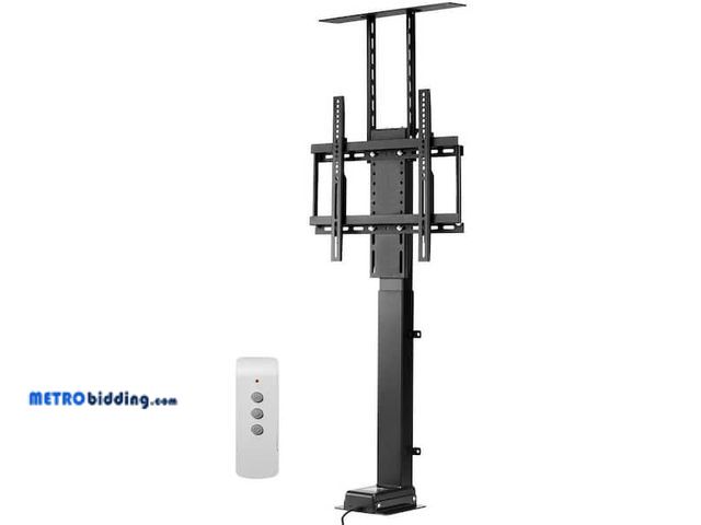 Lot 88-484687 - Motorized TV Lift Stand, 132 lbs. Max Load Adjustable TV Lift Stand Mount Bracket Vertical Electric ...