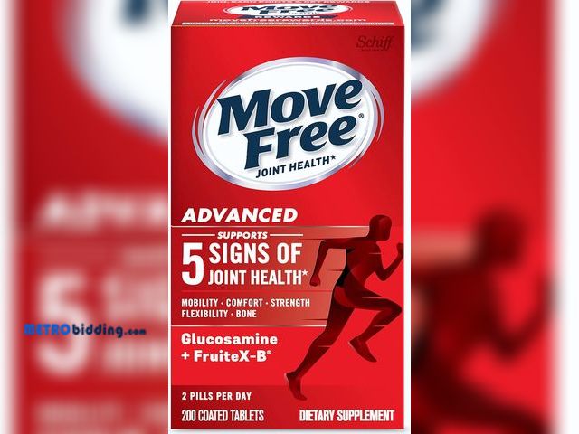 Lot 88-508534 - Move Free Advanced Glucosamine Chondroitin + Calcium Fructoborate Joint Support Supplement, Supports...