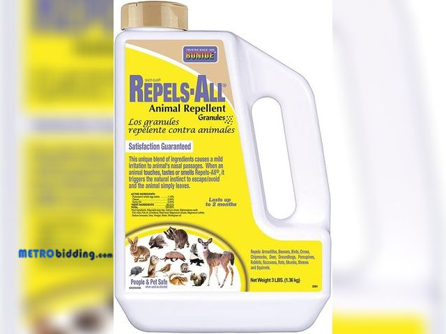 Lot 88-498333 - Bonide Repels-All Animal Repellent Granules, 3 lbs. Ready-to-Use Deer &amp; Rabbit Repellent, Deter ...