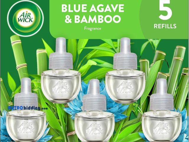Lot 88-498973 - Air Wick Scented Oils 0+5 Blue Agave and Bamboo​