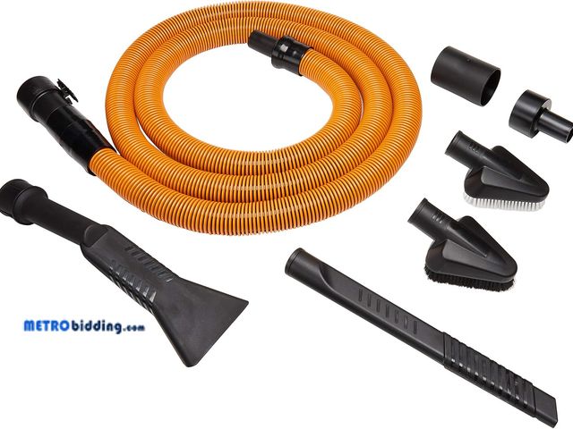 Lot 88-480185 - Ridgid VT2534 6-Piece Auto Detailing Vacuum Hose Accessory Kit for 1 1/4 Inch Ridgid Vacuums