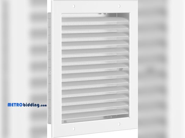 Lot 88-495989 - 12" X 12" Gable Vents, Hon&amp;Guan Aluminum Alloy Attic Vent for Houses Door Vents for Exterior Doo...