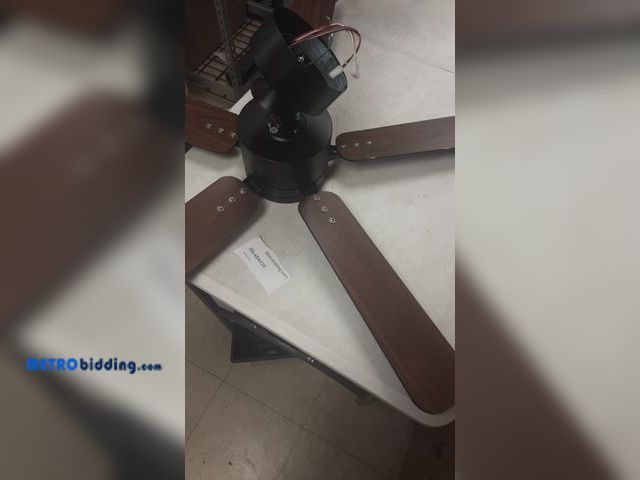 Lot 88-484438 - 42-in Matte Black with reversible Matte Blades LED Ceiling Fan With Light