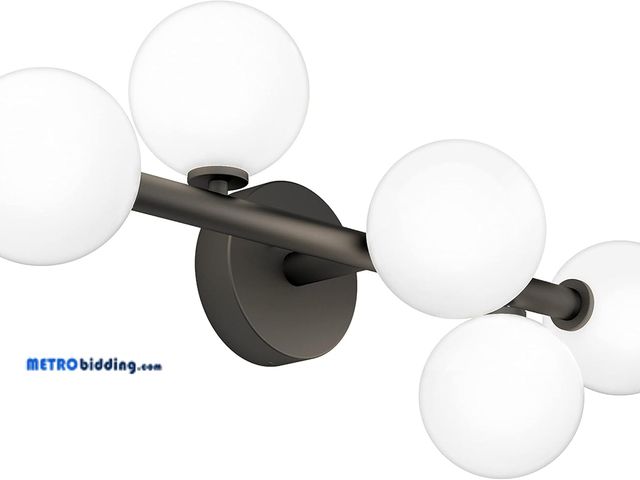Lot 88-491446 - Artika Bloom 5-Light Vanity Light Fixture, Matte Black