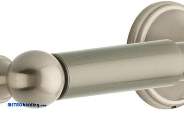 Lot 88-507112 - DELTA FAUCET 138035 Crestfield, Bath Hardware Accessory, Toilet Paper Holder, Satin Nickel