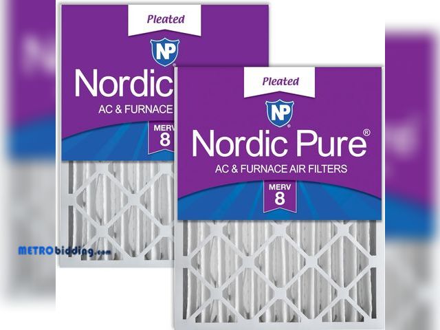 Lot 88-490461 - Nordic Pure 16x20x4 Pleated MERV 8 Air Filters 2 Pack