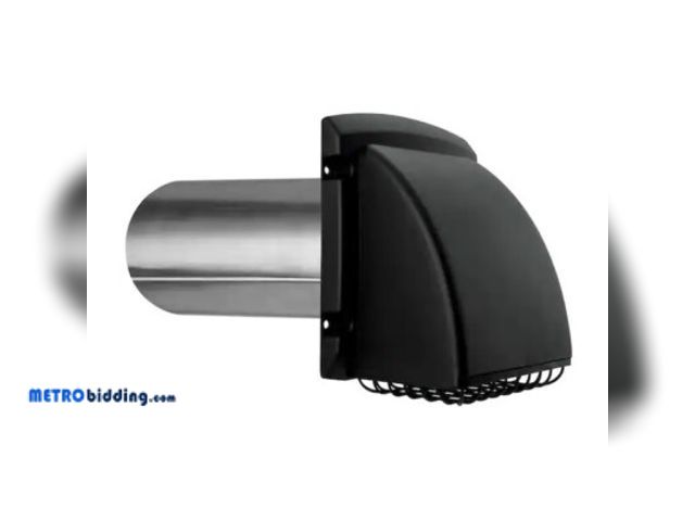 Lot 88-495455 - Everbilt Wide Mouth Vent Hood 1005 469 187 for Dryer, Kitchen Z-149, black