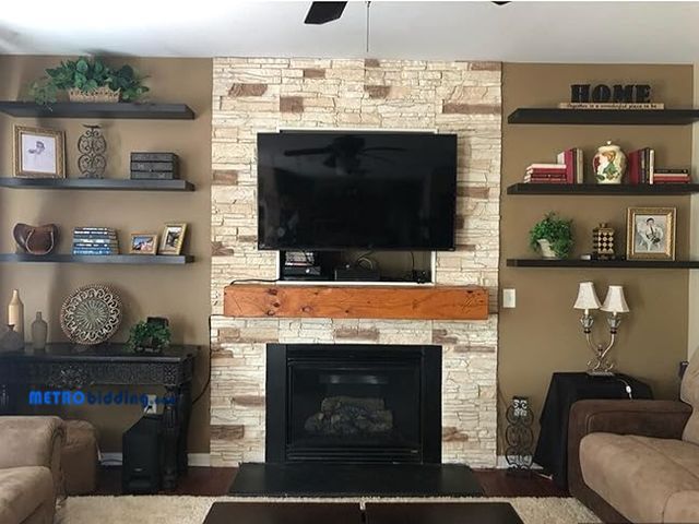 Lot 88-484380 - Lot of (8) Faux Stacked Stone Panels 41" x 11.25" in Vanilla Bean Color for Do It Yourself Friendly ...