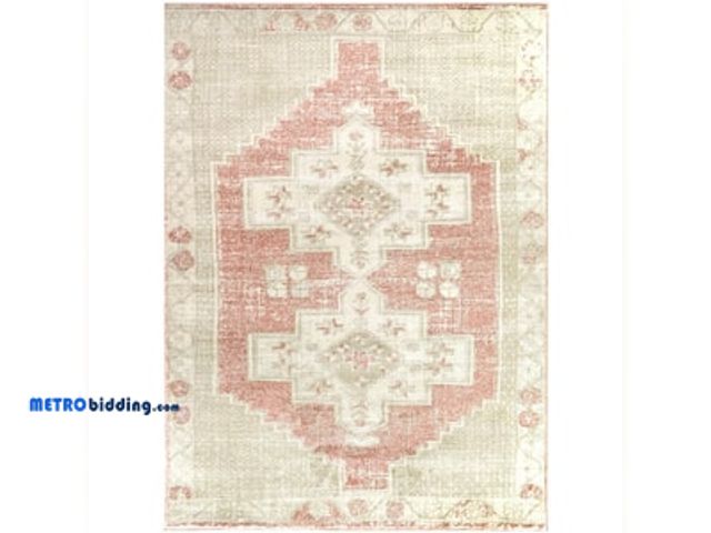 Lot 88-491044 - StyleWell Fermont Blush 6 ft. 7 in. x 9 ft. Medallion Area Rug 3123500