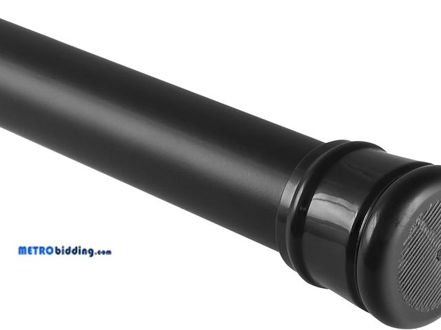Lot 88-482511 - Design House Tension Shower Rod, 42-72", Matte Black | Adjustable Length, Adjustable Length, Wall Mo...