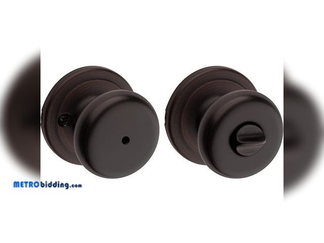 Lot 88-491826 - Kwikset Juno Venetian Bronze Entry Door Knob Featuring SmartKey Security 740J 11P SMT CP K4