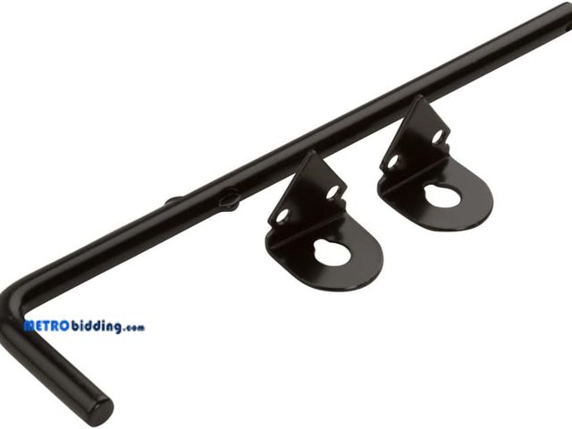 Lot 88-501670 - National Hardware N165-902 Gate Cane Bolt, 1/2" x 12", Coated with WeatherGuard Protection, Black Pl...