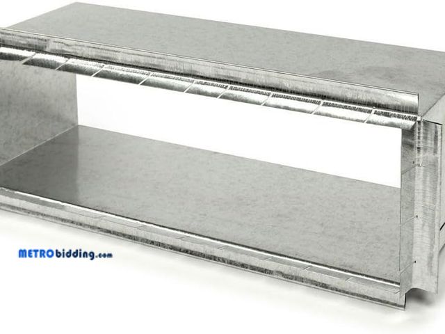 Lot 88-496474 - Master Flow 3-1/4 in. x 10 in. Rectangular Stack Duct Starting Collar