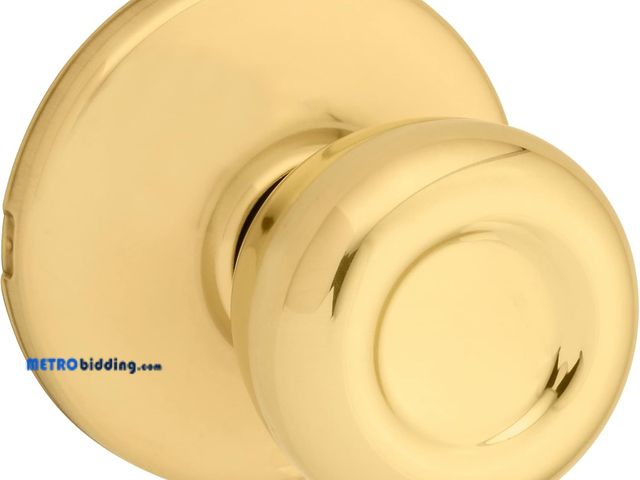 Lot 88-498551 - Kwikset Tylo Interior Passage Door Knob, Handle For Closet and Hallway Doors, Non-Locking Doorknob i...