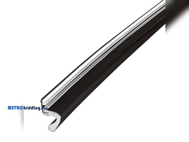 Lot 88-491381 - M-D Building Products 11827 81 in. Black Vinyl-Coated Foam Top and Sides Door Seal for Doors with Ke...