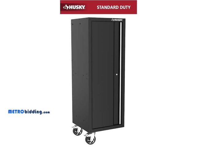 Lot 88-482825 - HuskyModular 20 in. W Standard Duty 3-Shelf Black Side Tool Chest